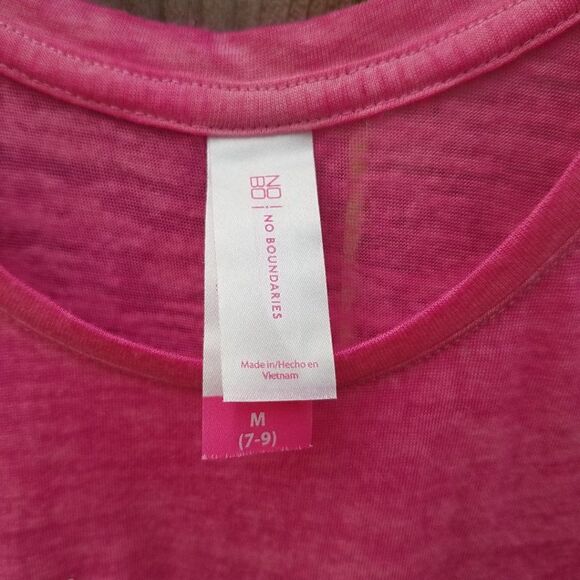 Tank Top Bright Pink Love Heart w/Stars Medium 7/9 Juniors - Picture 4 of 10